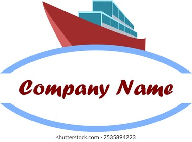 Travel ship logo in vector illustration design, appropriated for sea travel company