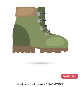 Travel shoe ccolor flat icon