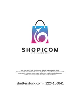 Travel Shop Logo Template Design Vector