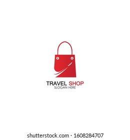 Travel Shopping logo design template