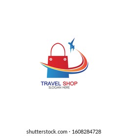 Travel Shopping logo design template