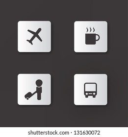 Travel sign,4 object,vector