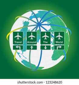 Travel signs, Travel Around The World