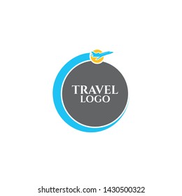 Travel simple logo icon design vector