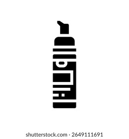 travel size liquid soap glyph icon vector. travel size liquid soap sign. isolated symbol illustration