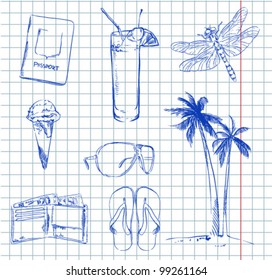 Travel sketch set