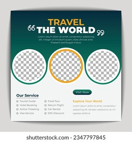 Travel social media banner design