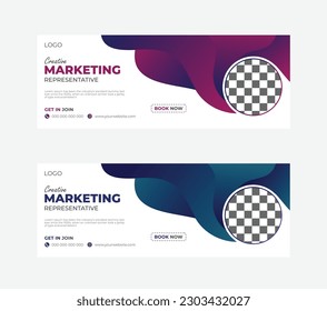 Travel social media facebook cover web banner Design Travel company social media banner template design. Abstract web banner template. Vector graphic design. Social media cover or banner.