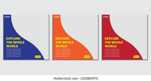 Travel social media marketing post