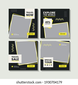 Travel social media post collection template