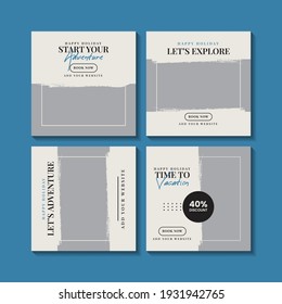 Travel social media post collection template