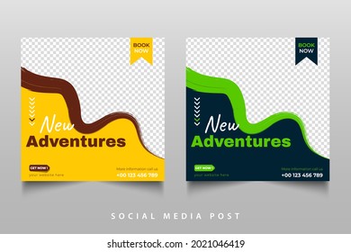 Travel Travel social media post design post design