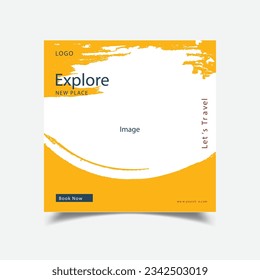 Travel Social Media Post Design Banner
