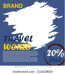 travel social media poster, Ads, banner, post, design, media post design, natural pacle travel ads , 