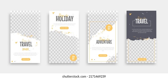 travel sosial media post template design