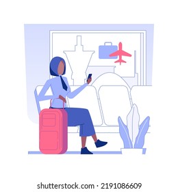 Travel and spending expenses isolated concept vector illustration. Company worker going to business trip, having spending expenses, corporate culture, company rules vector concept.