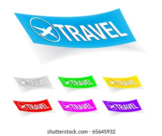 travel, stickers