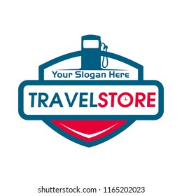 Travel store Gas Fuel logo