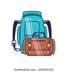 travel suitcase equipment with travelbag