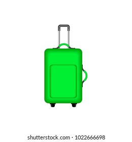 Travel suitcase in green design