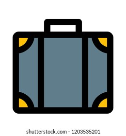 Travel suitcase with handle