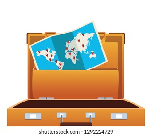 travel suitcase icon