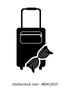 travel suitcase icon 