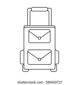 travel suitcase icon 