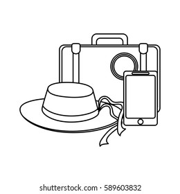 travel suitcase icon 