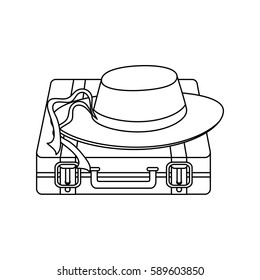 travel suitcase icon 