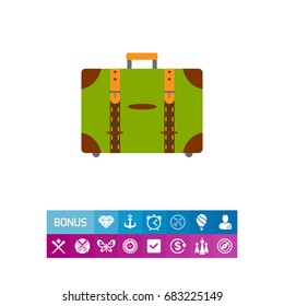 Travel suitcase icon