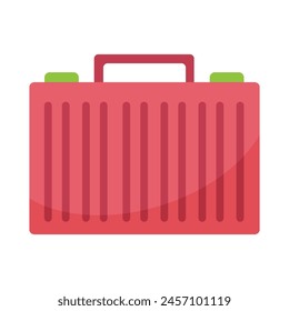 travel suitcase icon flat illustration of travel suitcase.