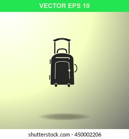 Travel suitcase icon. Illustration for business.
