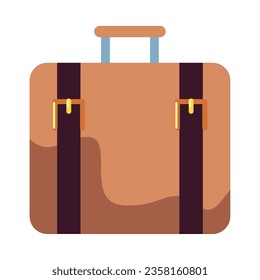 travel suitcase icon isolated vector