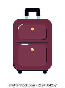 travel suitcase icon on white background