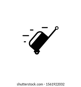 Travel suitcase icon in trendy flat style isolated on white background. Symbol for your web site design, logo, app, UI. Vector illustration, EPS