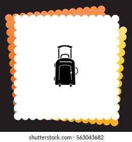 Travel suitcase  icon. Vector design.