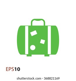 Travel suitcase icon for web