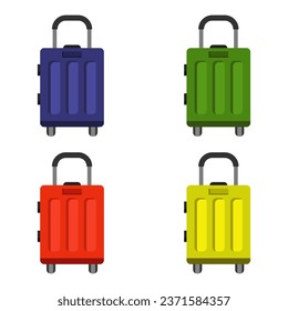 Travel suitcase illustrated in vector on background