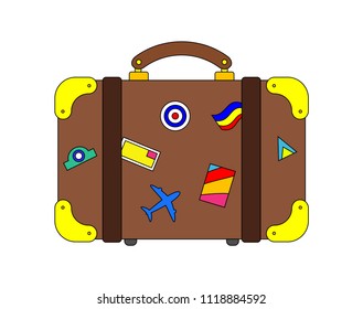 Travel suitcase illustration