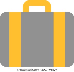 Reisekoffer, Illustration, Vektorgrafik auf weißem Hintergrund.