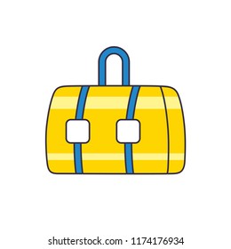 Travel suitcase isolated