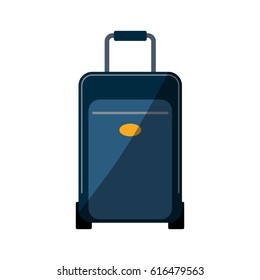 Travel suitcase isolated