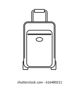Travel suitcase isolated