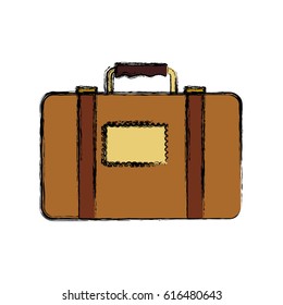 Travel suitcase isolated