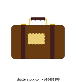Travel suitcase isolated