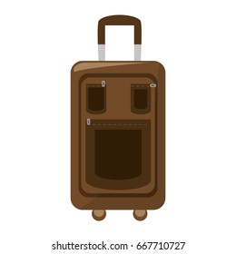 Travel suitcase isolated