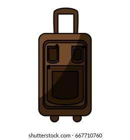 Travel suitcase isolated
