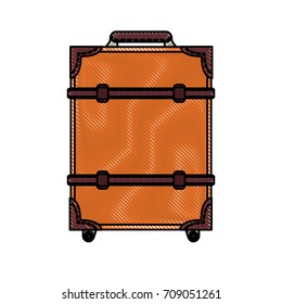 Travel suitcase isolated