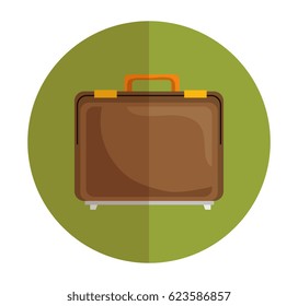 travel suitcase isolated icon